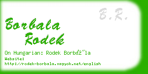 borbala rodek business card